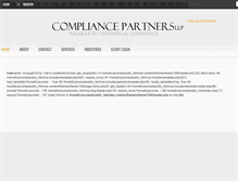 Tablet Screenshot of compliancepartners.net